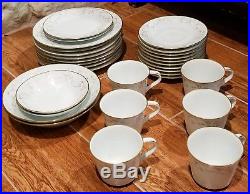 106pc NORITAKE DUETTO 1965 China Set Service for (10)- 7pc Place Setting +Teapot