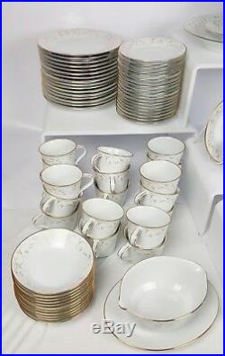 111 Pc Noritake Duetto Dinner Serving Set 12 Place Settings Platters China 6610