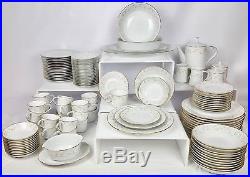 115 Pc Noritake Duetto China Dinner Serving Set 12 Place Settings Platters 6610