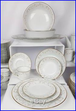115 Pc Noritake Duetto China Dinner Serving Set 12 Place Settings Platters 6610