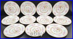11 Noritake Carleton Bread Plates Set Vintage Indian Tree Dining Dishes MCM lot