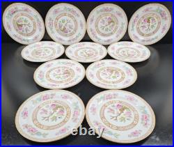 11 Noritake Carleton Bread Plates Set Vintage Indian Tree Dining Dishes MCM lot
