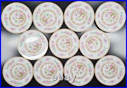 11 Noritake Carleton Bread Plates Set Vintage Indian Tree Dining Dishes MCM lot