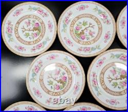 11 Noritake Carleton Bread Plates Set Vintage Indian Tree Dining Dishes MCM lot