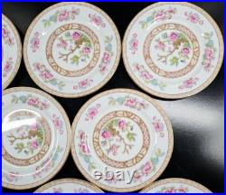11 Noritake Carleton Bread Plates Set Vintage Indian Tree Dining Dishes MCM lot