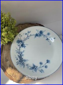 11 PC Set Noritake Stardust 2603 Dinner Bread Plate Bowl Blue White Floral China