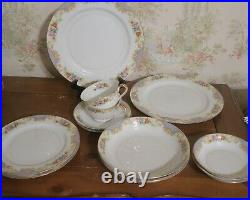 12 pc Blue Vintage Noritake Imperial China Service for 2 Starter Dinnerware Set