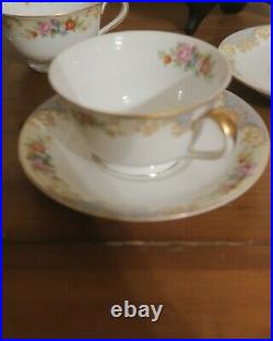 12 pc Blue Vintage Noritake Imperial China Service for 2 Starter Dinnerware Set