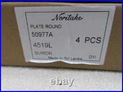 14-39642 Noritake Water Crest Series 17Cm Plate Set Of Bone China 50977A