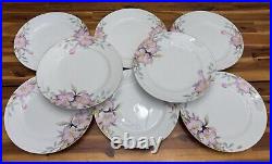 1920s Noritake Nippon Handpainted China 10pc Set in Azalea pattern, Japan, EUC