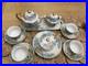 1925 Noritake Nippon Porcelain Hand Painted Forget-Me-Not Flower Tea Set Signed