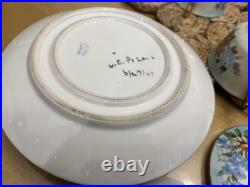 1925 Noritake Nippon Porcelain Hand Painted Forget-Me-Not Flower Tea Set Signed