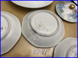 1925 Noritake Nippon Porcelain Hand Painted Forget-Me-Not Flower Tea Set Signed