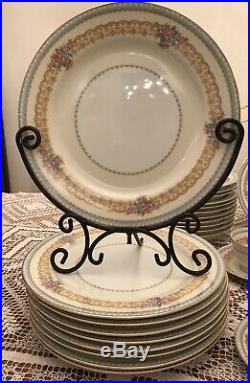 1930's Set of 73 Pc. Noritake China JUNO Gold Trim/Bands Japan MINT