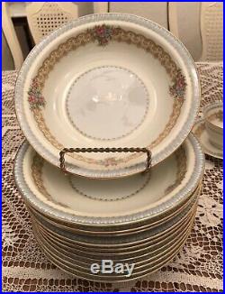 1930's Set of 73 Pc. Noritake China JUNO Gold Trim/Bands Japan MINT