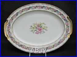 1940's Set of 3 Noritake LADY ROSE Hand-Painted China Oval Serving Pieces Mint