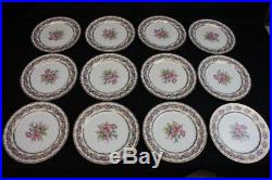 1940s Rare Set 12 Noritake LADY ROSE Handpainted China Dinner Plates Japan Mint