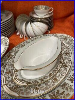 1950's Beautiful Gilded Gold Paint Noritake Japan Dinnerware. 5486 Pattern. Read
