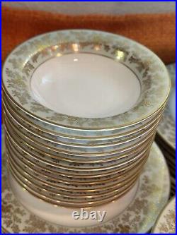 1950's Beautiful Gilded Gold Paint Noritake Japan Dinnerware. 5486 Pattern. Read