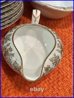 1950's Beautiful Gilded Gold Paint Noritake Japan Dinnerware. 5486 Pattern. Read