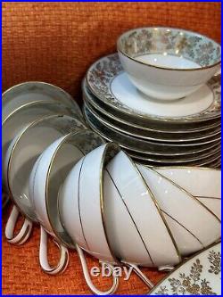 1950's Beautiful Gilded Gold Paint Noritake Japan Dinnerware. 5486 Pattern. Read