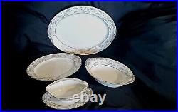 1950s RARE Noritake China Dinner & Serveware Set #5505 Doranne (84 pcs)