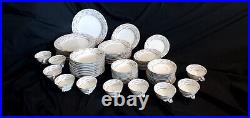 1950s RARE Noritake China Dinner & Serveware Set #5505 Doranne (84 pcs)