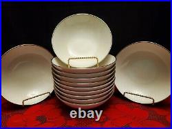 1960's Noritake Ambrosia 7567 Ivory China 7 Pc Place Setting / Service For 12