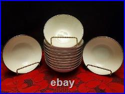 1960's Noritake Ambrosia 7567 Ivory China 7 Pc Place Setting / Service For 12