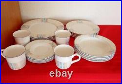 1989-1994 New Decade Noritake 9418 Marble Canyon 60 Piece China Set for 12 NIB