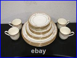 20 Pc Noritake Barrymore Place Setting Dinner, Salad, Bread Plates Cups, Saucers