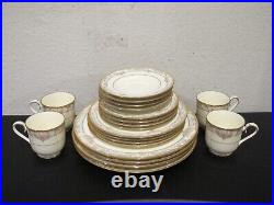 20 Pc Noritake Barrymore Place Setting Dinner, Salad, Bread Plates Cups, Saucers
