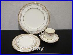20 Pc Noritake Barrymore Place Setting Dinner, Salad, Bread Plates Cups, Saucers