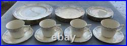 20 Pcs Lot of Four Noritake Rothschild 5 Piece Place Settings Mint