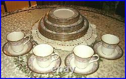 20 Pieces- 4 Place settings- NORITAKE Bone China-Embassy Suite- JAPAN