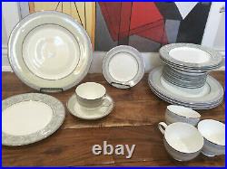 20 pc Noritake Piece Setting Sanderville New Lineage Bone China Dinnerware for 4