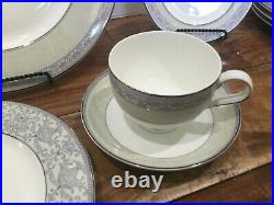 20 pc Noritake Piece Setting Sanderville New Lineage Bone China Dinnerware for 4