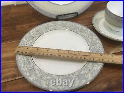 20 pc Noritake Piece Setting Sanderville New Lineage Bone China Dinnerware for 4