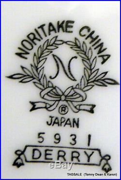 20 pcs NORITAKE china DERRY pattern 4 X 5 Piece Place Settings Japan 1958
