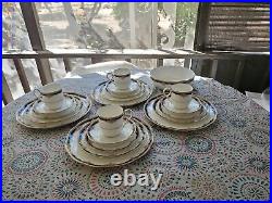 21 PIECE NORITAKE PALAIS ROYAL Bone China Dinner Setting For 4 People NICE