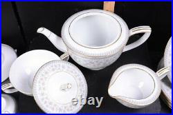 (21pc) NORITAKE 6933 SHARLENE Fine Bone China Dinnerware LUNCHEON SET Tea Pot