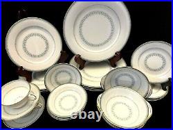 24 Pc Noritake Maya Bone China Set for 4 w Deep Pasta Cereal Bowl