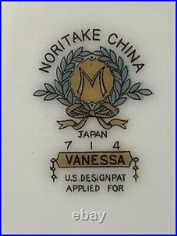 24 Pc Noritake Vanessa Set for 4 Bone China w Accent Plate 1933-52 Mark Cream