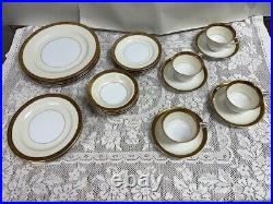 24 Piece Set Noritake China Goldkin 4985 Service for 4