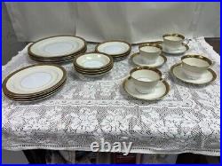 24 Piece Set Noritake China Goldkin 4985 Service for 4
