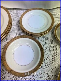 24 Piece Set Noritake China Goldkin 4985 Service for 4
