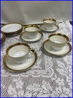 24 Piece Set Noritake China Goldkin 4985 Service for 4