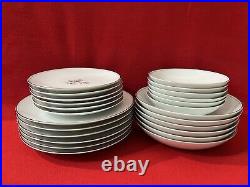 24-pc Vintage Nortiake Margot Fine China Plate Set, Made In Japan, A1570