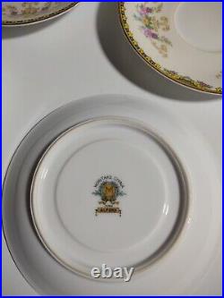 26 Pc. Dinner Set 1933 Alford Noritake China Dishes Plates Saucers Bowls Floral