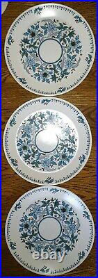 27 piece set Noritake Progression China Blue Moon 9022 dinner plates/bowls/cups